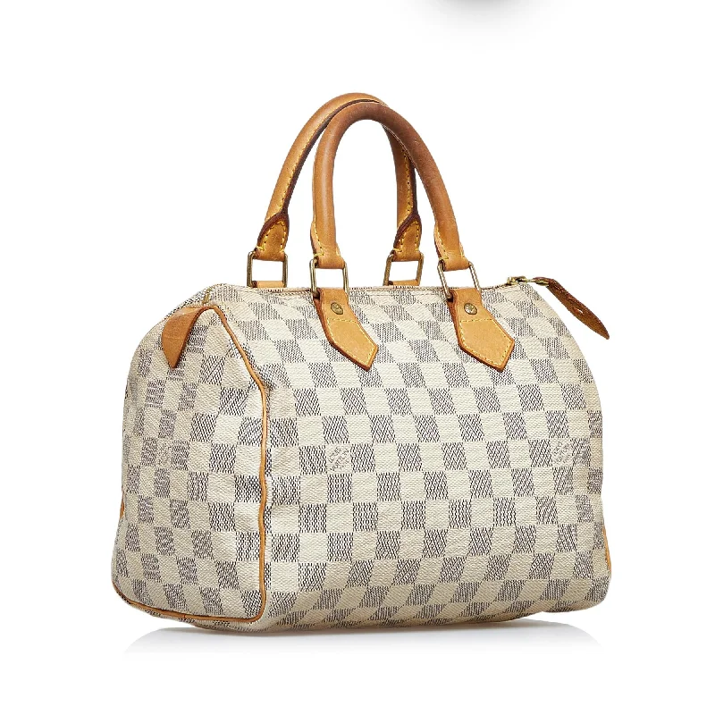 Louis Vuitton bags with a magnetic snap closure for easy accessLouis Vuitton Damier Azur Speedy 25 (5479G8)