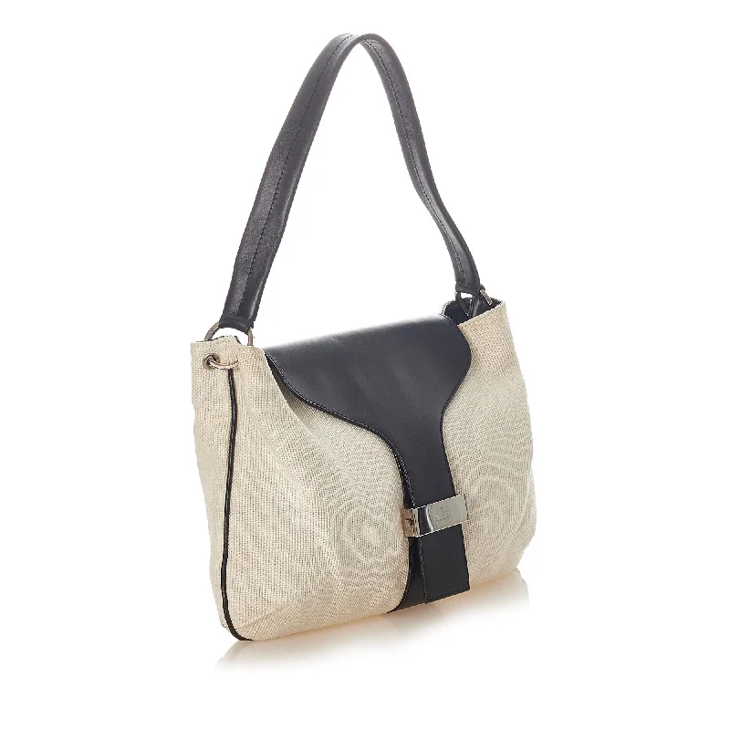 Gucci handbags for women with a metal - framed claspGucci Cotton Shoulder Bag (20993)