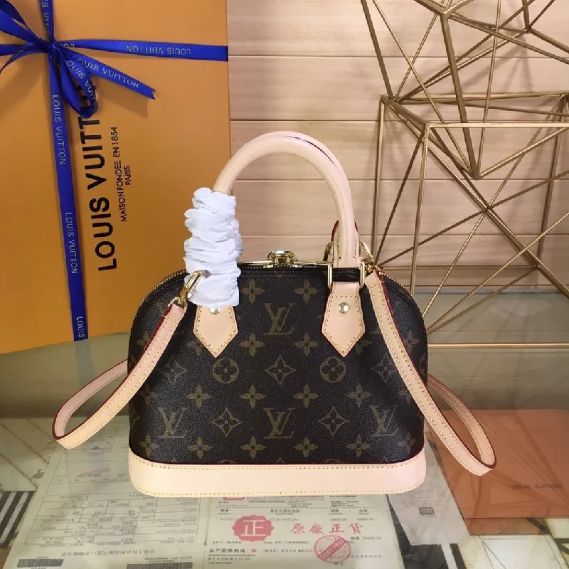 Louis Vuitton tote bags with a water - resistant coating for outdoor useLouis Vuitton Alma BB Monogram (Lushentic Version)