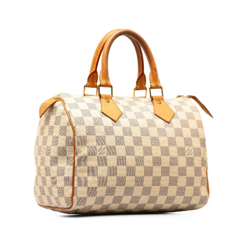 Louis Vuitton backpacks with a multi - pocket organization for functionalityLouis Vuitton Damier Azur Speedy 25 (KiUJF9)