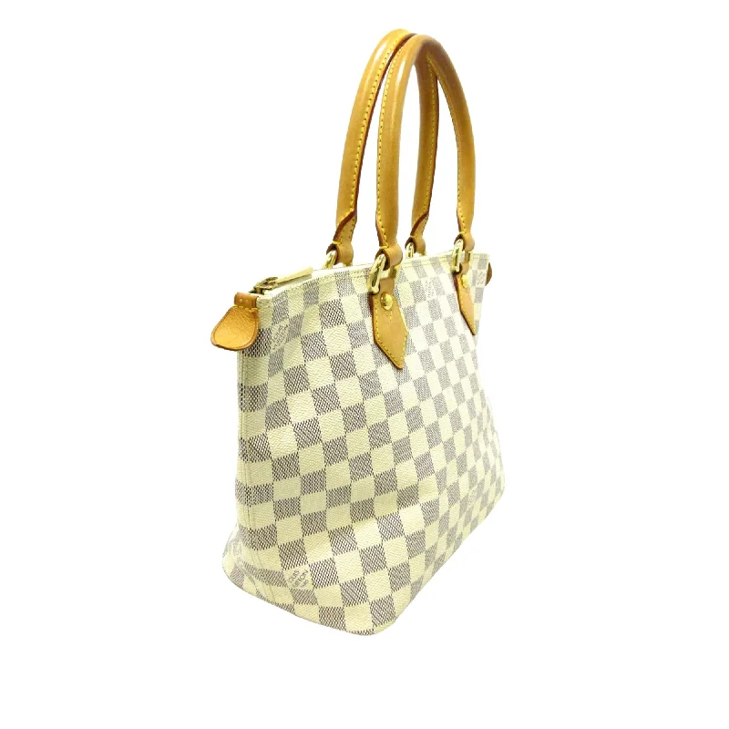 Louis Vuitton Petite Malle bags with a hard - shell structure for uniquenessLouis Vuitton Damier Azur Saleya PM (37857)