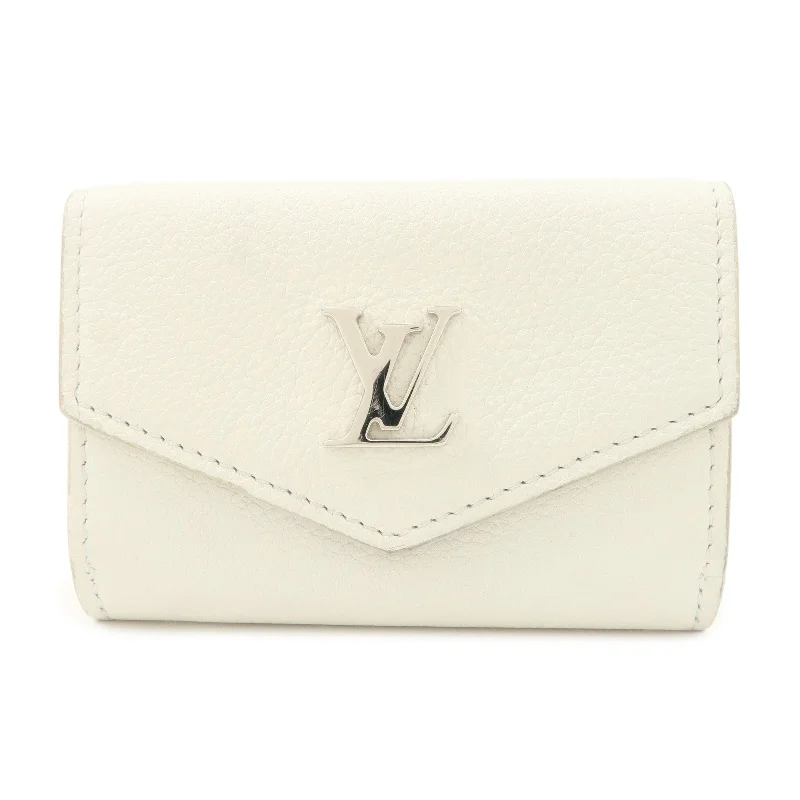 Louis Vuitton backpacks with a multi - pocket organization for functionalityLouis Vuitton Portefeuille Lock Mini Wallet White M68482