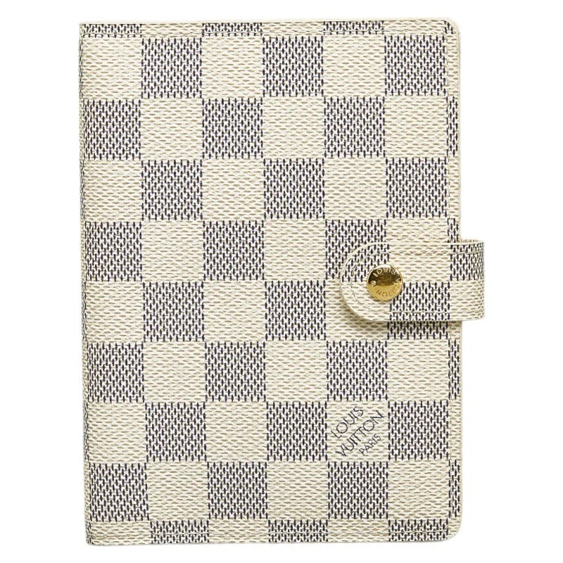 Louis Vuitton Twist bags with a snakeskin - effect panel for a bold lookLouis Vuitton Agenda PM in Damier Azur R20706 White