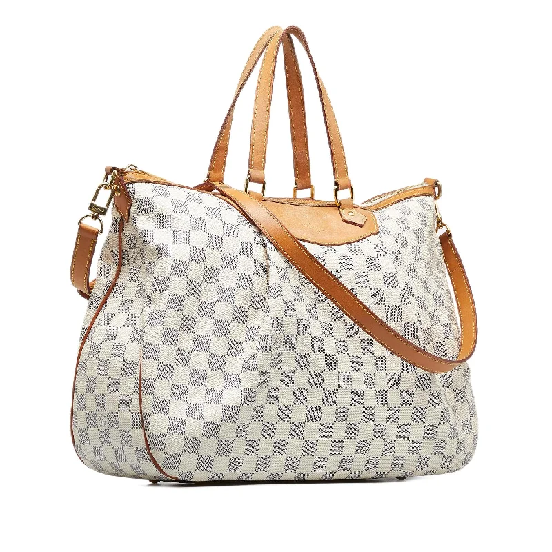 Louis Vuitton Twist bags with the iconic LV - turnlock closureLouis Vuitton Damier Azur Siracusa GM (rgamPl)