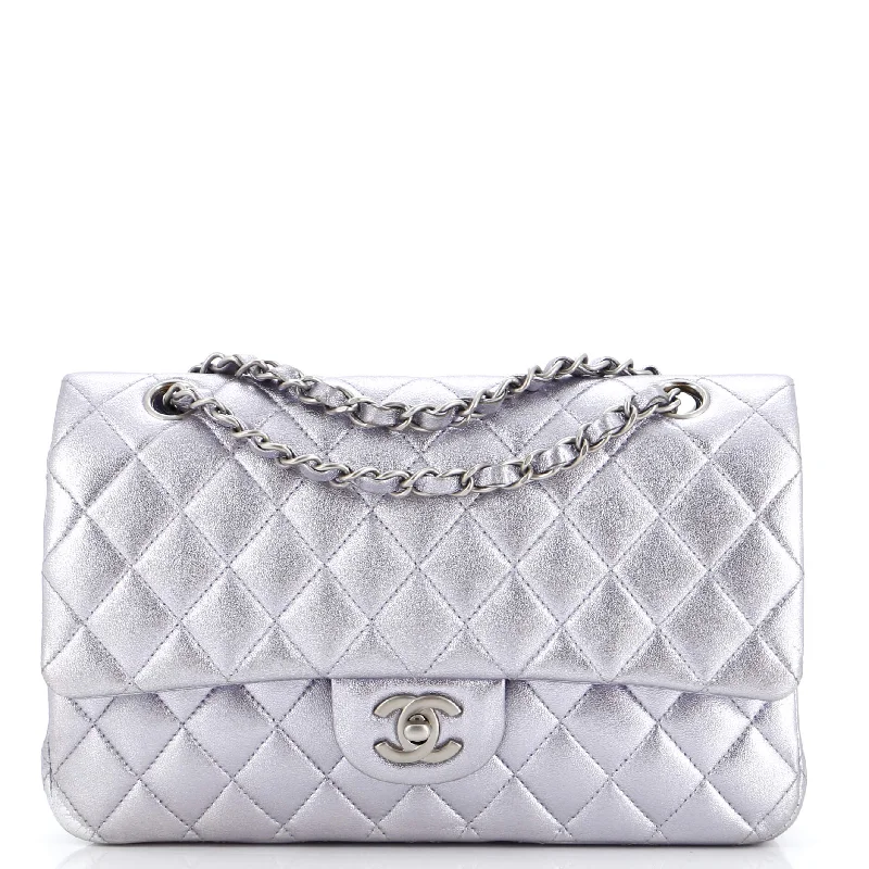 Classic Double Flap Bag Quilted Iridescent Calfskin Medium