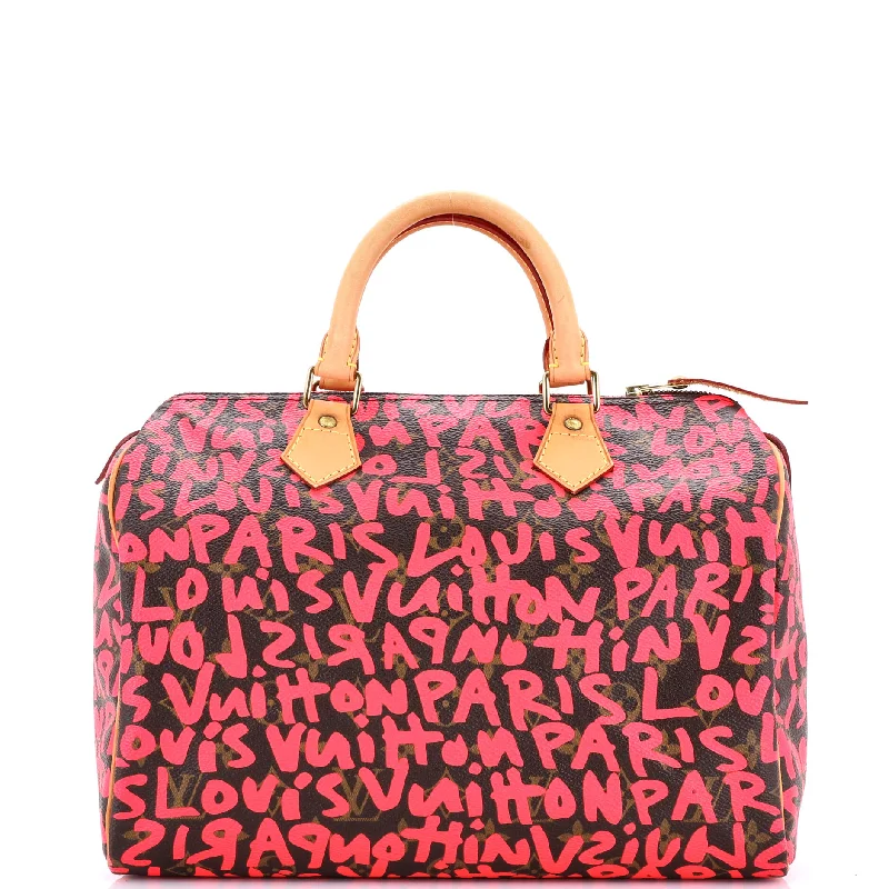 Speedy Handbag Limited Edition Monogram Graffiti 30