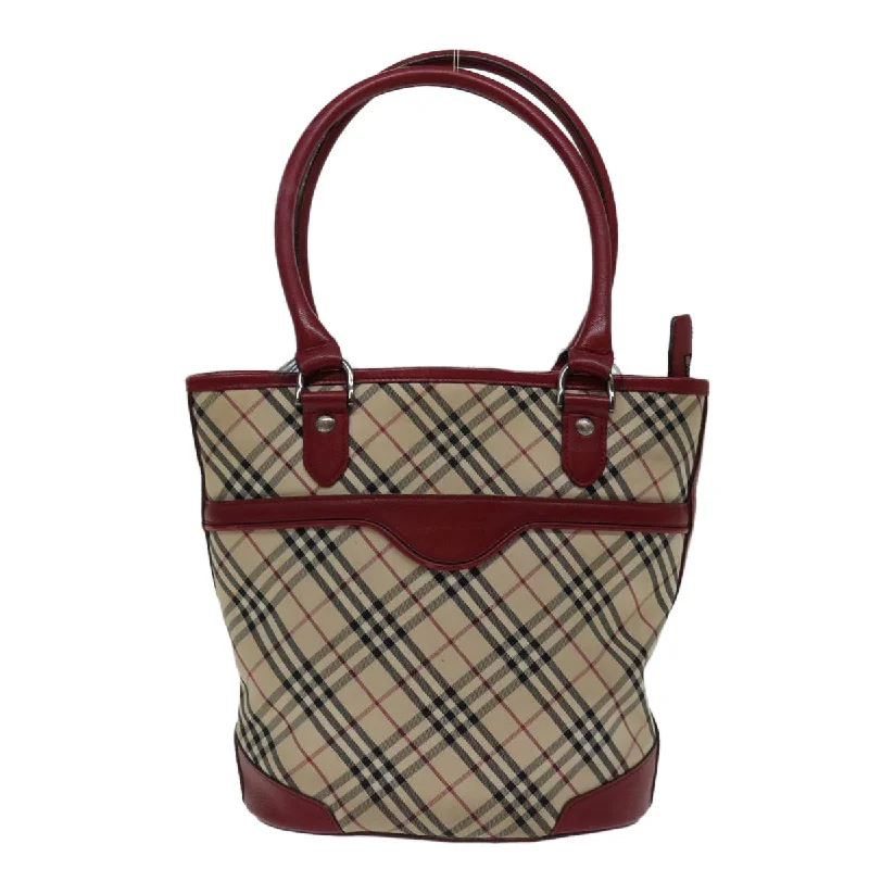 BURBERRY Nova Check Shoulder Bag Canvas Beige  bs13392