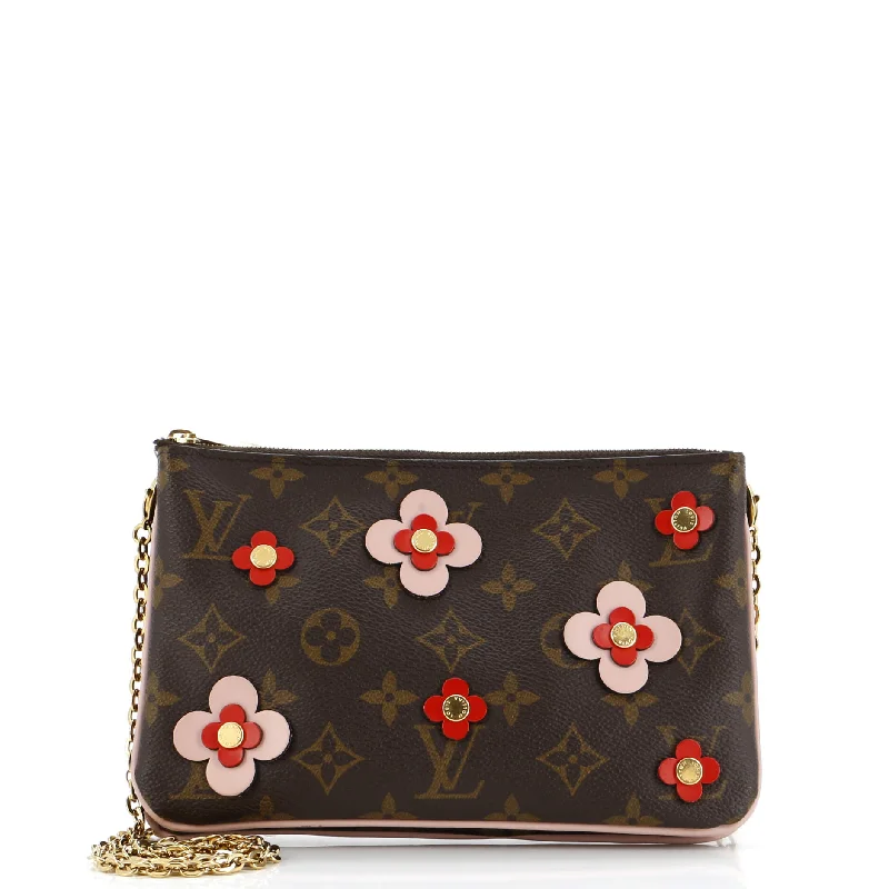 Double Zip Pochette Limited Edition Blooming Flowers Monogram Canvas