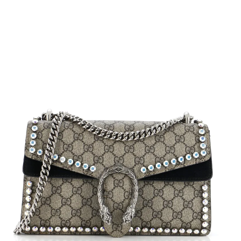 Dionysus Bag Crystal Embellished GG Coated Canvas Medium