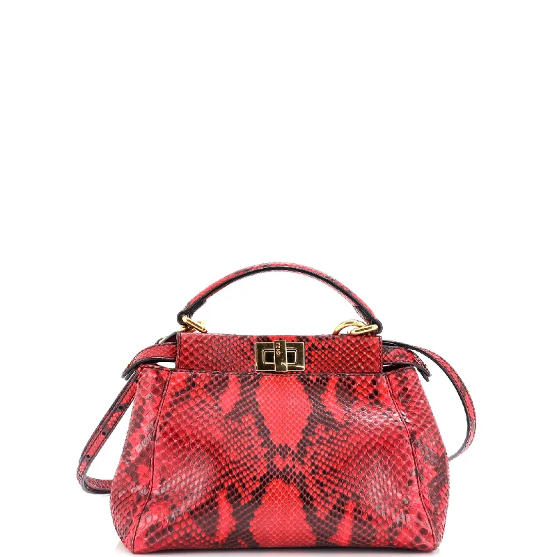 Peekaboo Bag Python Mini