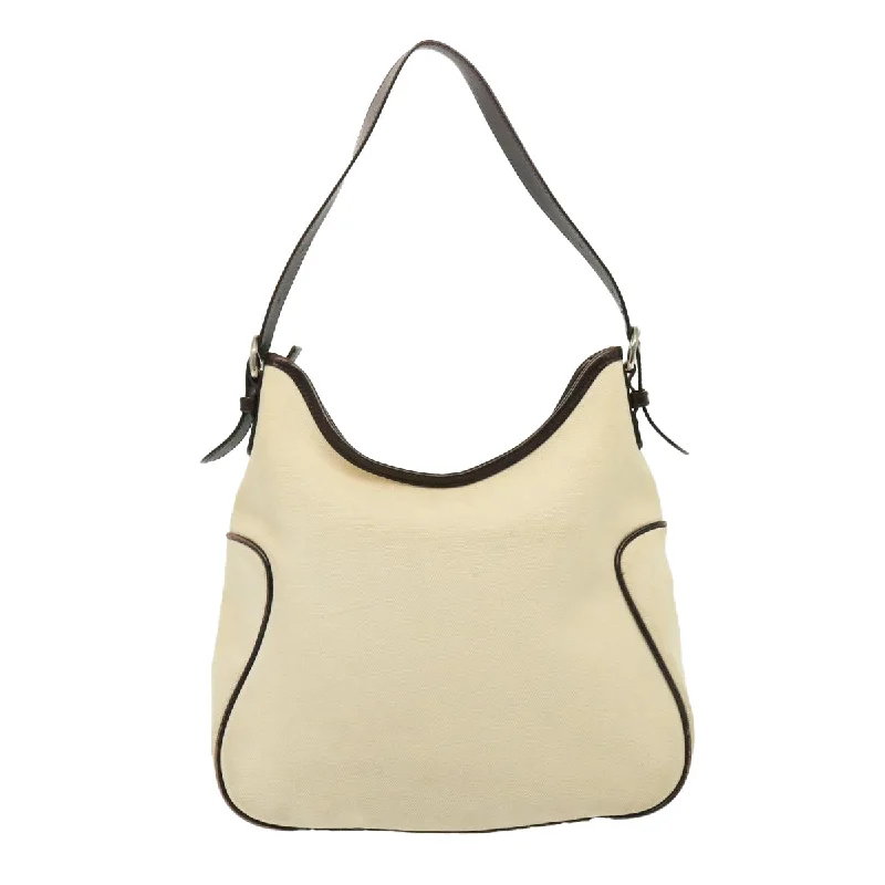 BURBERRY Shoulder Bag Canvas Cream  77727