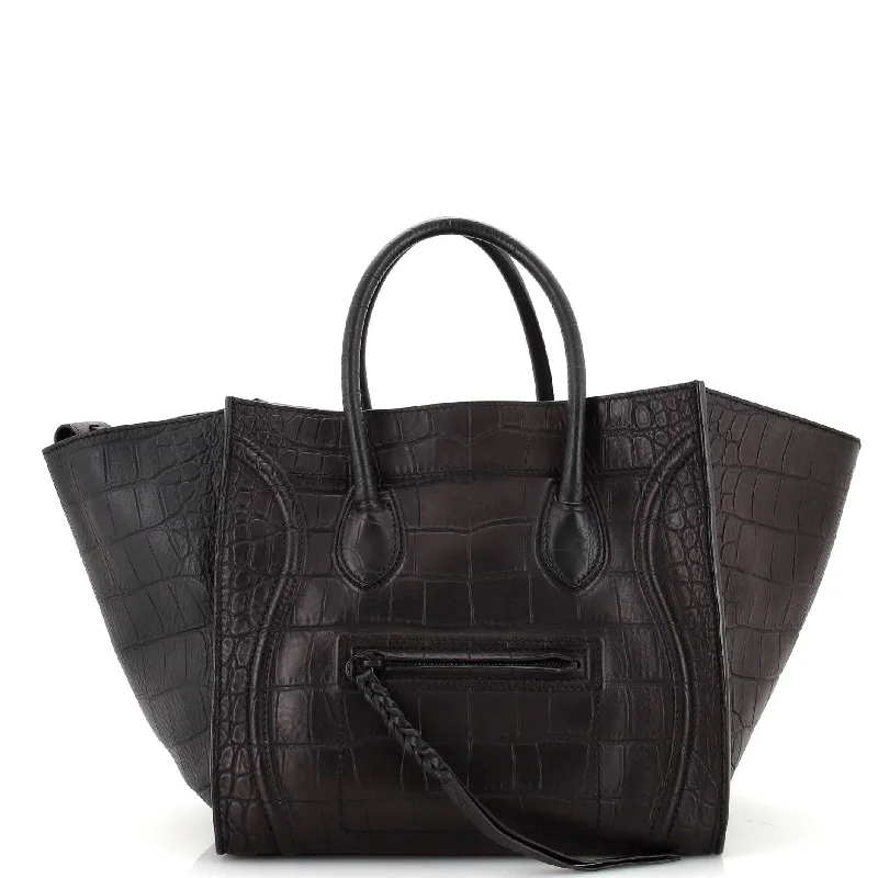 Phantom Bag Crocodile Embossed Leather Medium