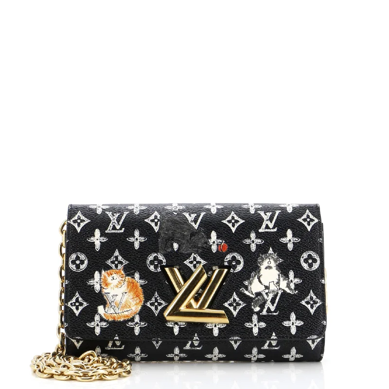 Twist Chain Wallet Limited Edition Grace Coddington Catogram Canvas