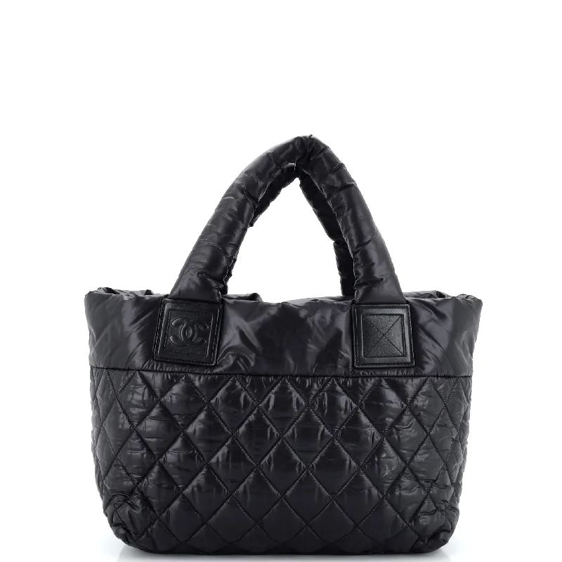 Coco Cocoon Reversible Tote Quilted Nylon Small