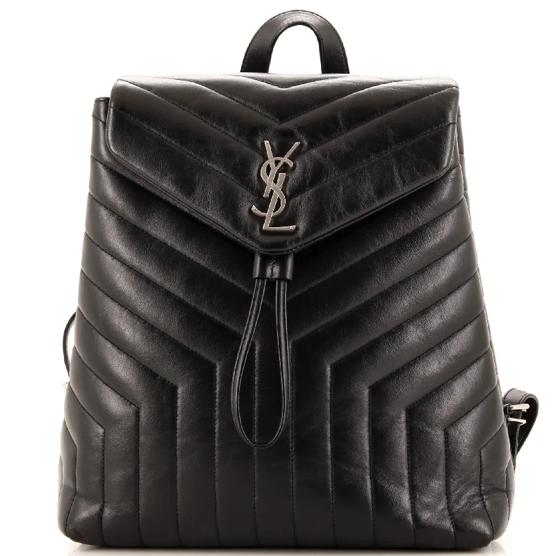 LouLou Backpack Matelasse Chevron Leather Medium