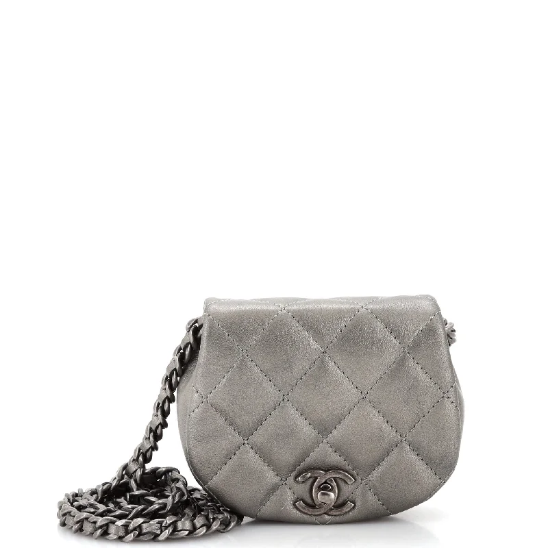 Coco Mail Clutch with Chain Quilted Calfskin Mini