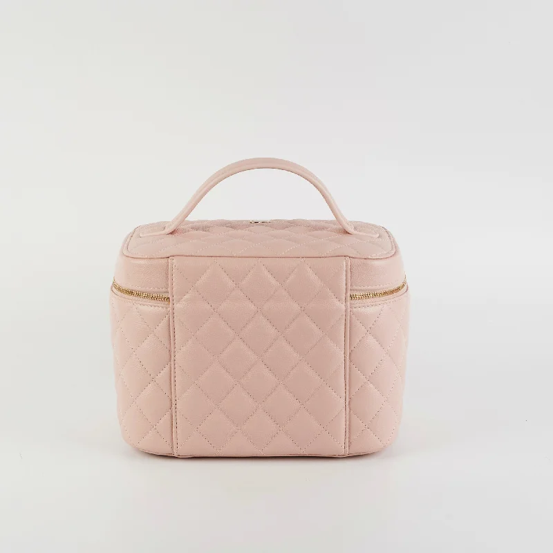 Chanel bags available in bold colors and patternsChanel Pink Caviar Vanity - 21C