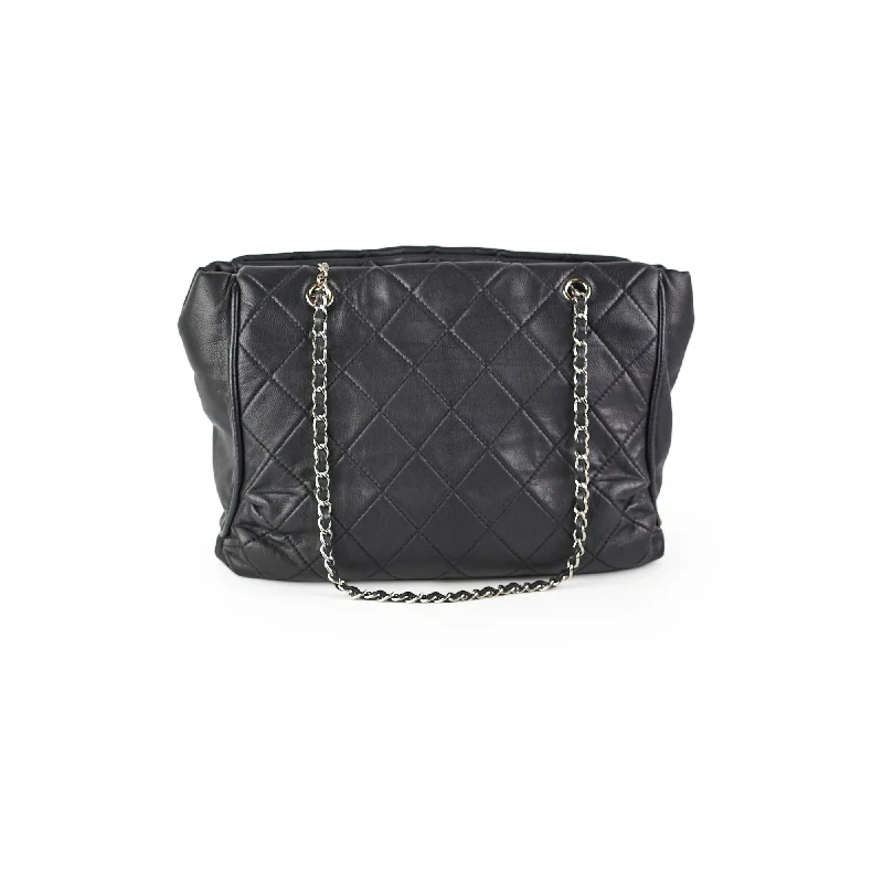 Chanel bags with modern touchesChanel Quilted Chain Tote Tote Black