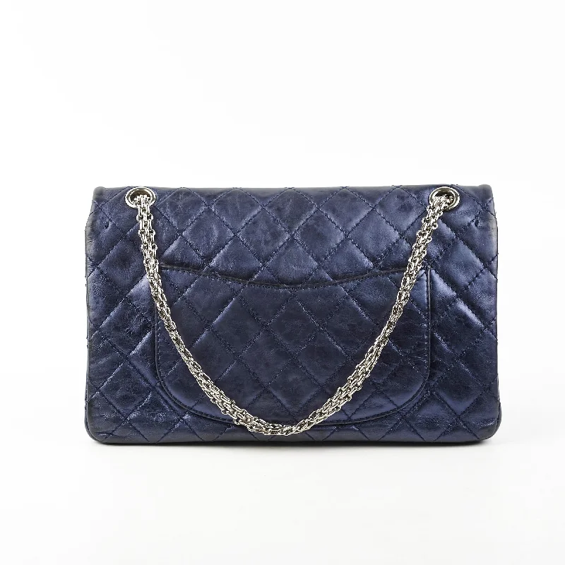 Chanel bags available in bold colors and patternsChanel Reissue 226 Metallic Blue - Series 12