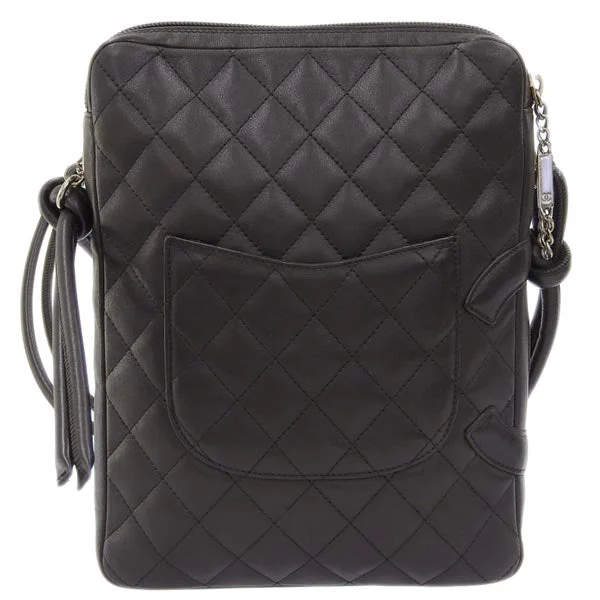 Chanel All - Match Handbag for Versatile StylingCHANEL Around 2005 Made Cambon Shoulder Bag Black