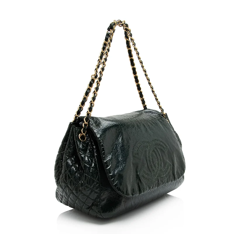 Chanel All - Match Handbag for Versatile StylingChanel Patent Vinyl Rock and Chain Large Shoulder Bag (X1iQCV)