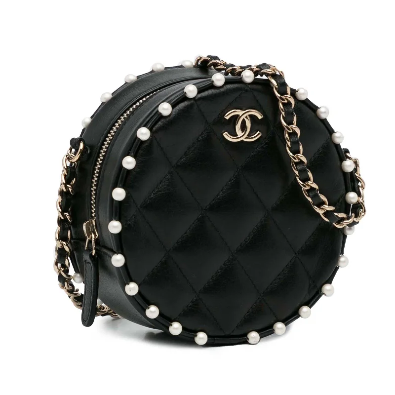 Chanel Chain Strap Handbag for Everyday UseChanel Pearl Round As Earth Crossbody Bag (294XSW)