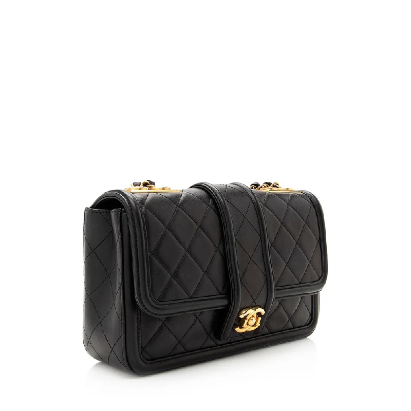 Chanel classicChanel Quilted Calfskin Elegant Flap Bag (19763)