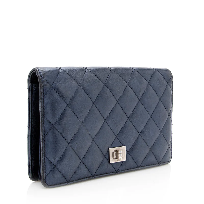 Chanel bags for women who love timeless fashionChanel Quilted Metallic Calfskin Reissue Yen Wallet - FINAL SALE (18687)