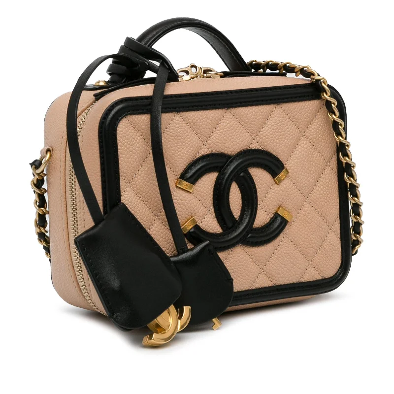 Chanel Colorful Handbag for Spring OutfitsChanel Small Caviar CC Filigree Vanity Case (mliWa1)