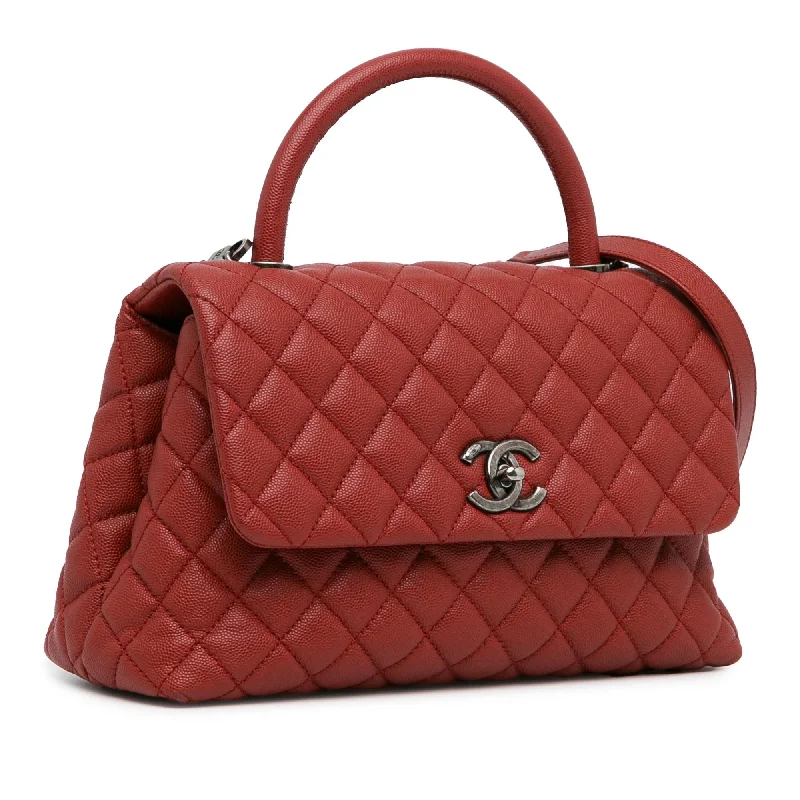 Chanel bags for women with a taste for high fashionChanel Small Caviar Coco Top Handle Bag (f1R70w)