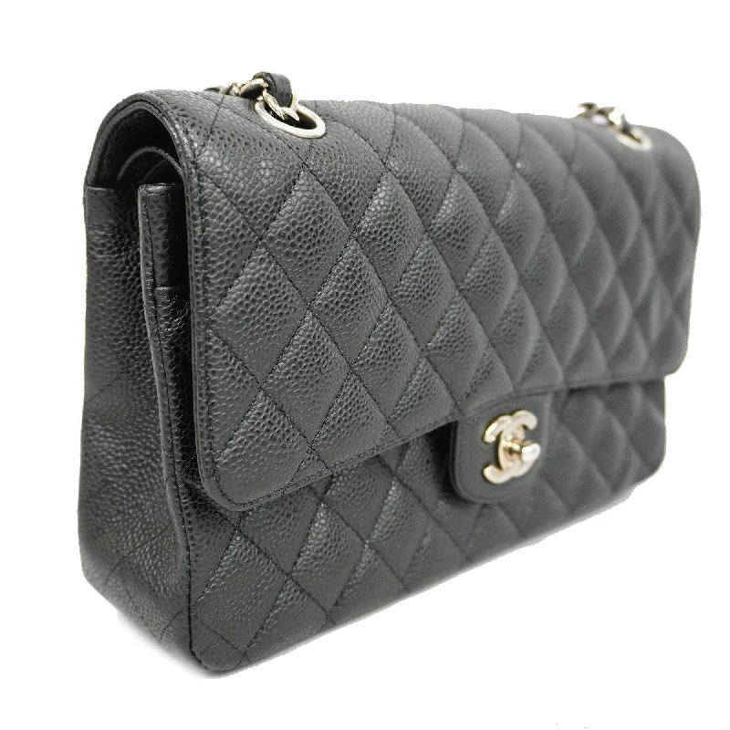 Chanel bags with modern touchesCHANELAuth  Matelasse W Flap W Chain Lambskin Women's Leather Shoulder Bag Black