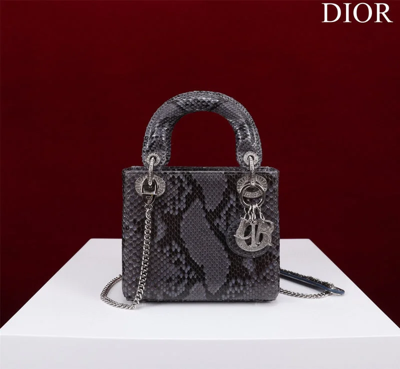 Christian Dior handbags with a snap - button closure and a decorative buckleDior Bag