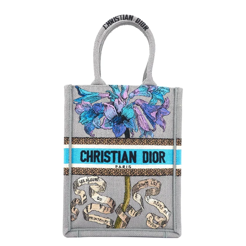 Stylish Christian Dior shoulder bags with a tassel - adorned zipperDIOR Book Tote Mini Canvas Phone Bag