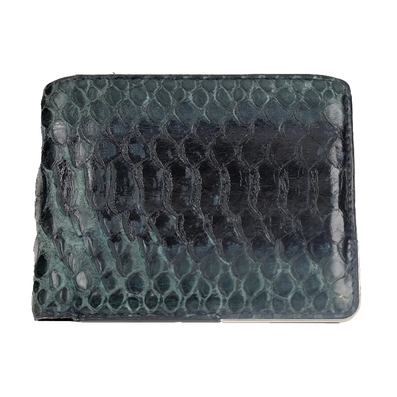 Christian Dior handbags with a removable shoulder strap for versatilityDIOR Dior Snakeskin Leather Wallet