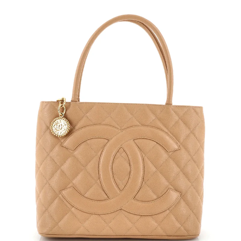 Christian Dior handbags with a back - pocket for quick storageMedallion Tote Quilted Caviar