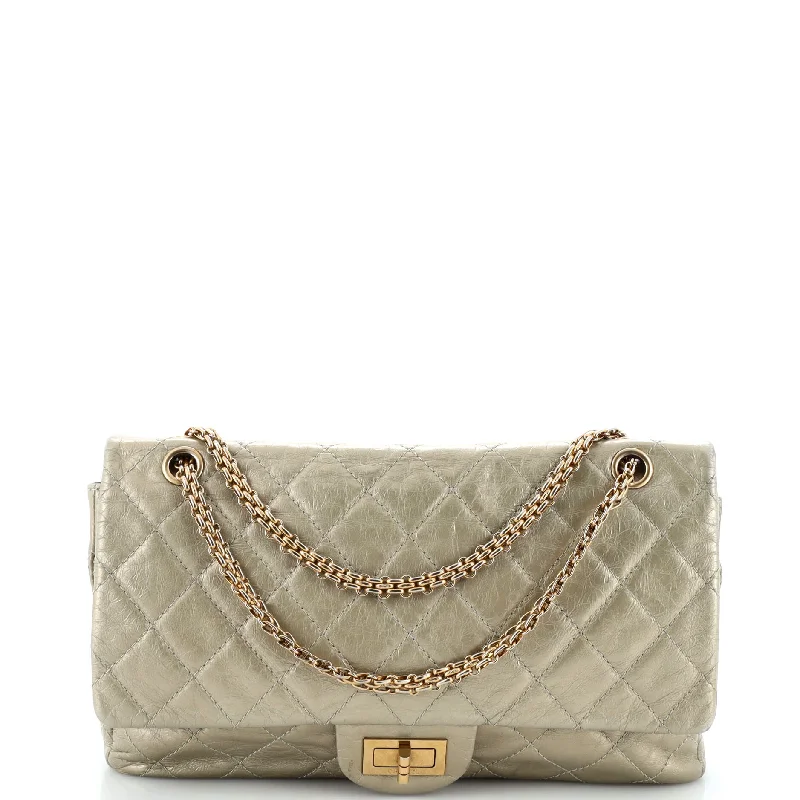 Christian Dior handbags with a snap - button closure and a decorative buckleReissue 2.55 Flap Bag Quilted Metallic Aged Calfskin 226