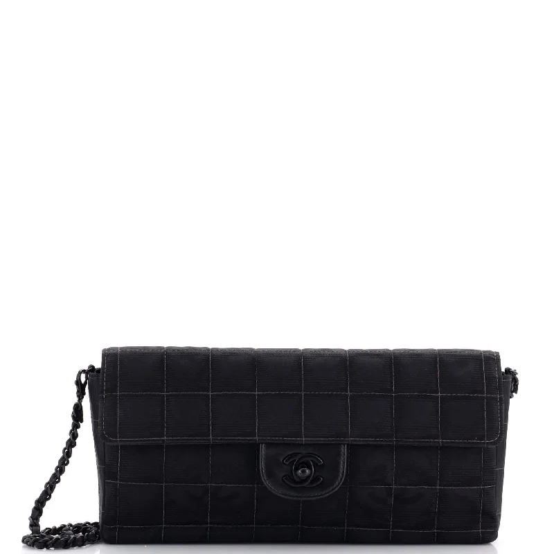 Christian Dior handbags with a back - pocket for quick storageTravel Line Flap Bag Quilted Nylon East West