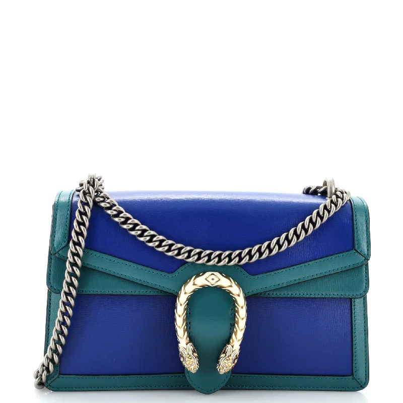 Women Gucci bags with a front - flap pocket for quick - access itemsDionysus Bag Leather Small