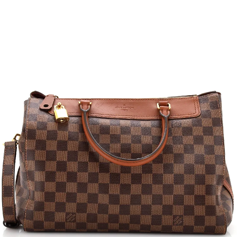 Christian Dior bags with a zip - top closure and multiple compartmentsGreenwich Bag Damier