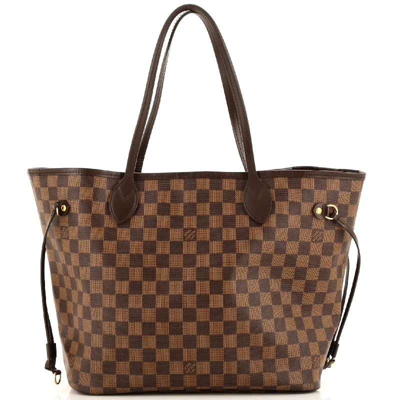 Christian Dior Saddle bags with a distressed leather finishNeverfull NM Tote Damier MM