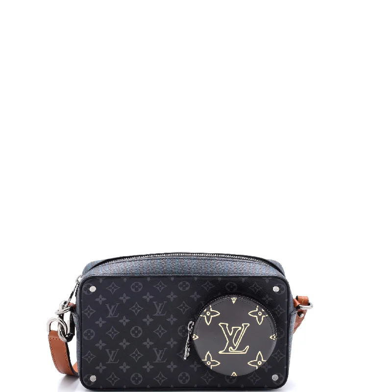 Christian Dior crossbody bags with a front - flap pocket for easy accessVolga On Strap Bag Monogram Eclipse Canvas with Monogram Leather